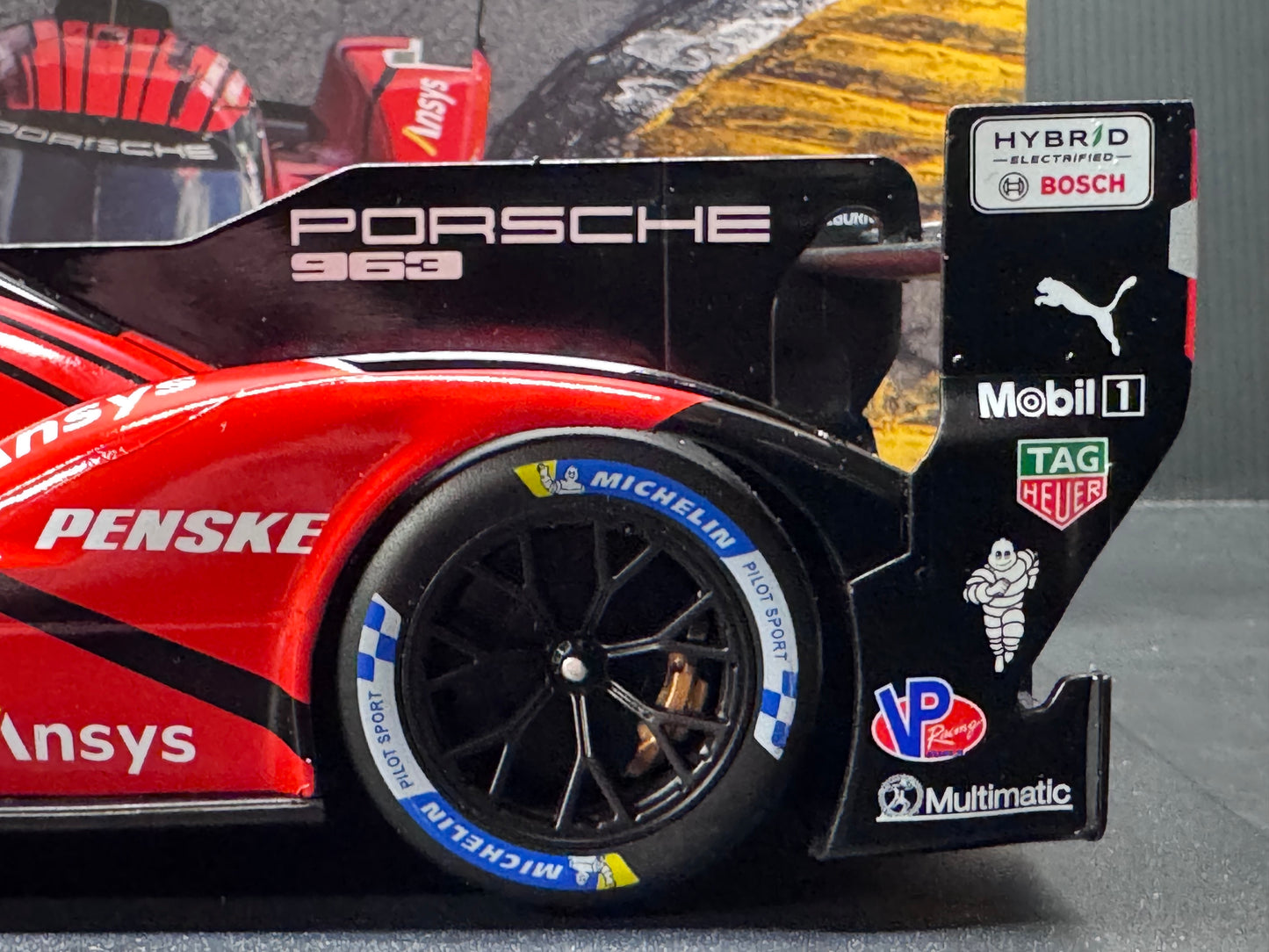 1/18 Scale IXO Porsche 963 LMDH #7 Penske Motorsport Winner 24h Daytona 2024