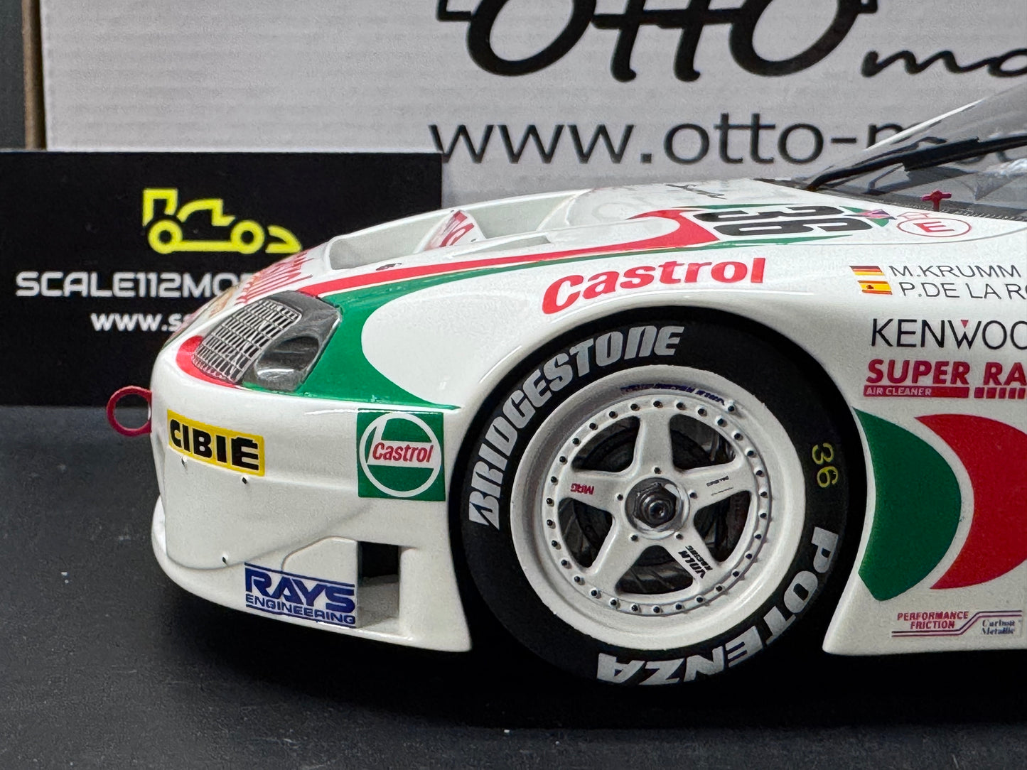 TOYOTA SUPRA RACING GT500 JGTC - 1997 1/18 SCALE MODEL CAR BY OTTO MOBILE OT494
