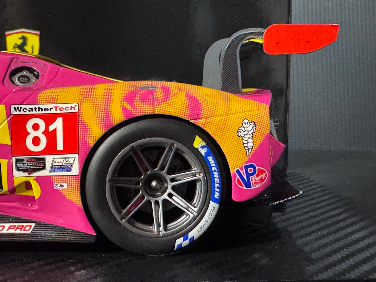 1/18 SCALE BBR FERRARI 296 GT3 #81 TEAM DRAGONSPEED 2025 LAGUNA SECA IMSA