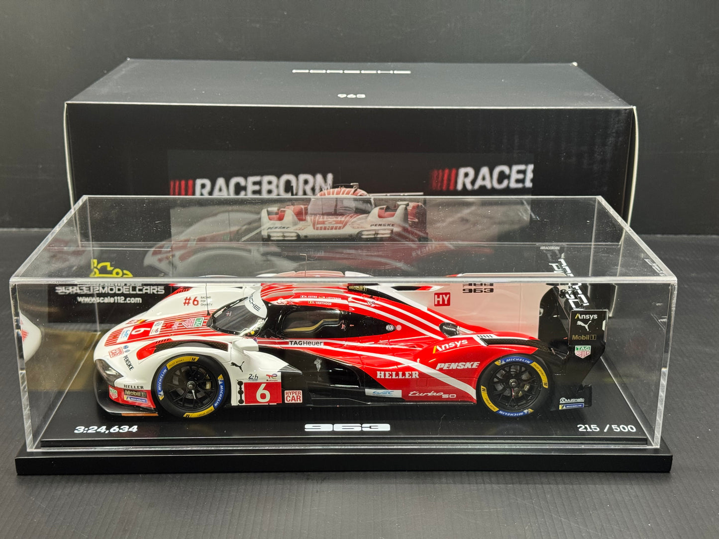 Porsche 963 LMDH #6 Porsche Penske 24hr Le Mans Pole Position Spark Dealer Edition