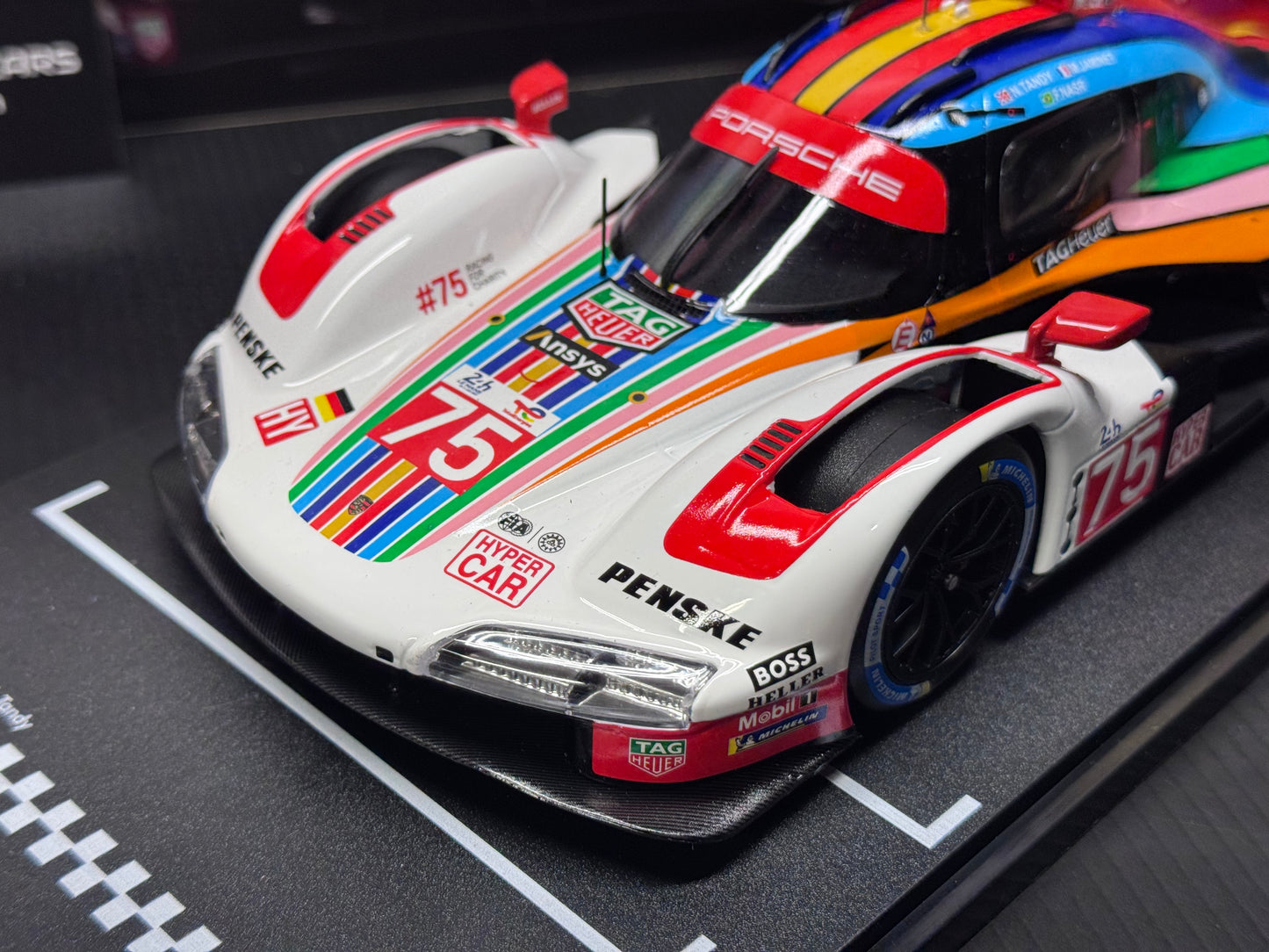 1/18 Scale IXO Porsche 963 LMDH #75 Penske Motorsport 24h Le Mans 2023