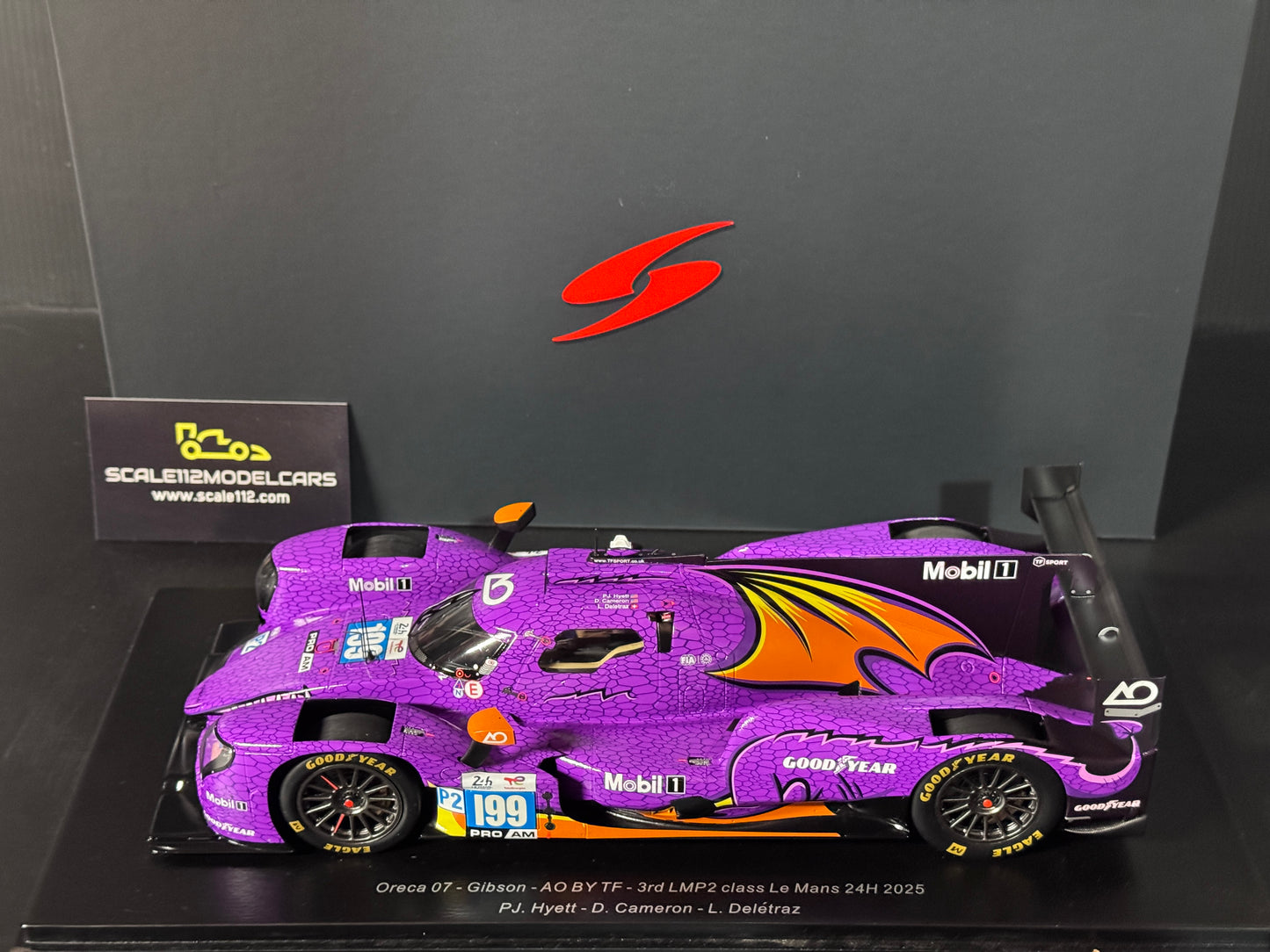 1/18 Scale Spark AO Racing Spike 2025 Le Mans Model Car