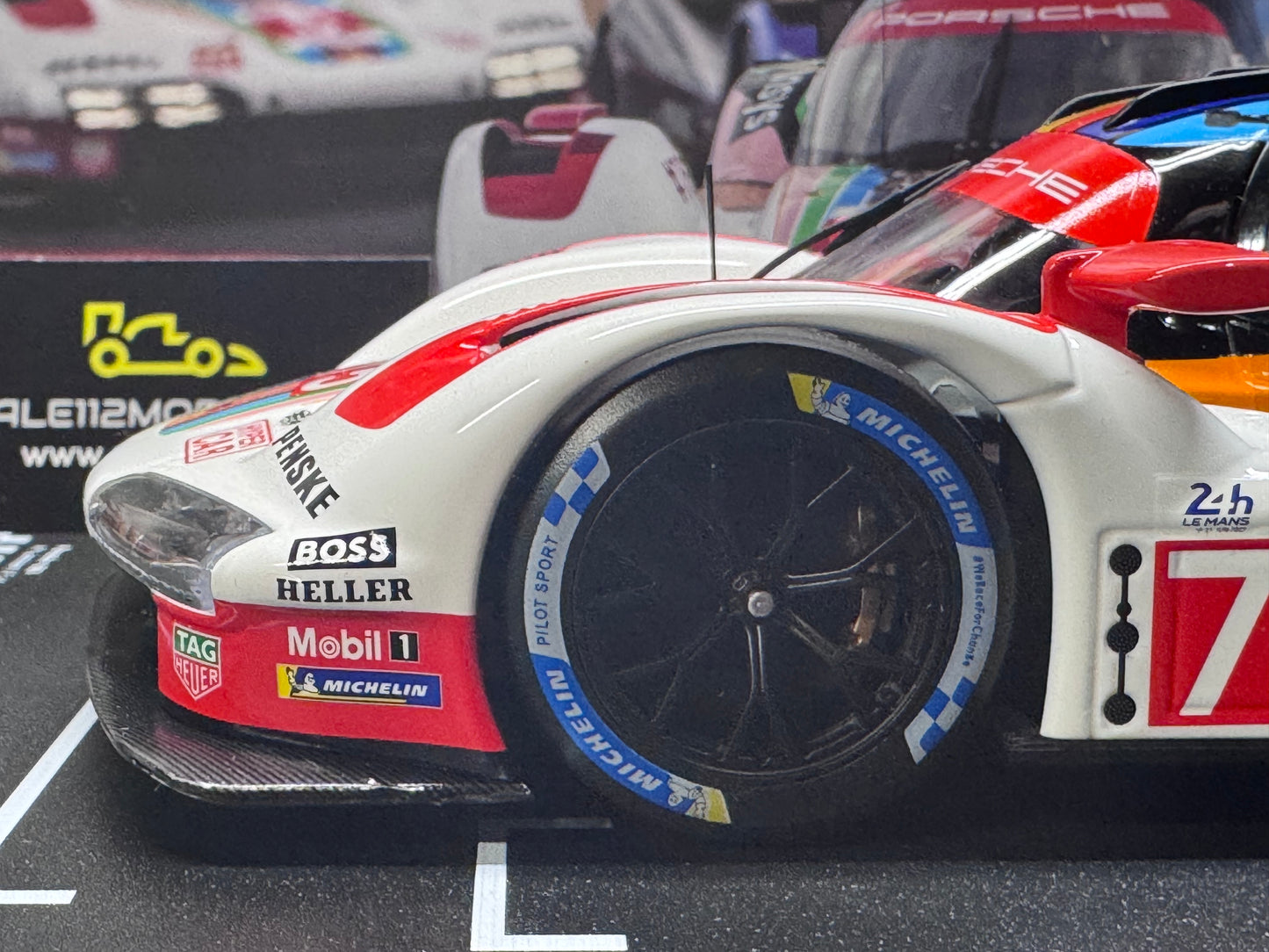 1/18 Scale IXO Porsche 963 LMDH #75 Penske Motorsport 24h Le Mans 2023