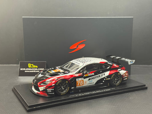 LEXUS RC F GT3 #78 24H Le Mans 2024 1/18 Scale Model by Spark w/ Display Case 18S448