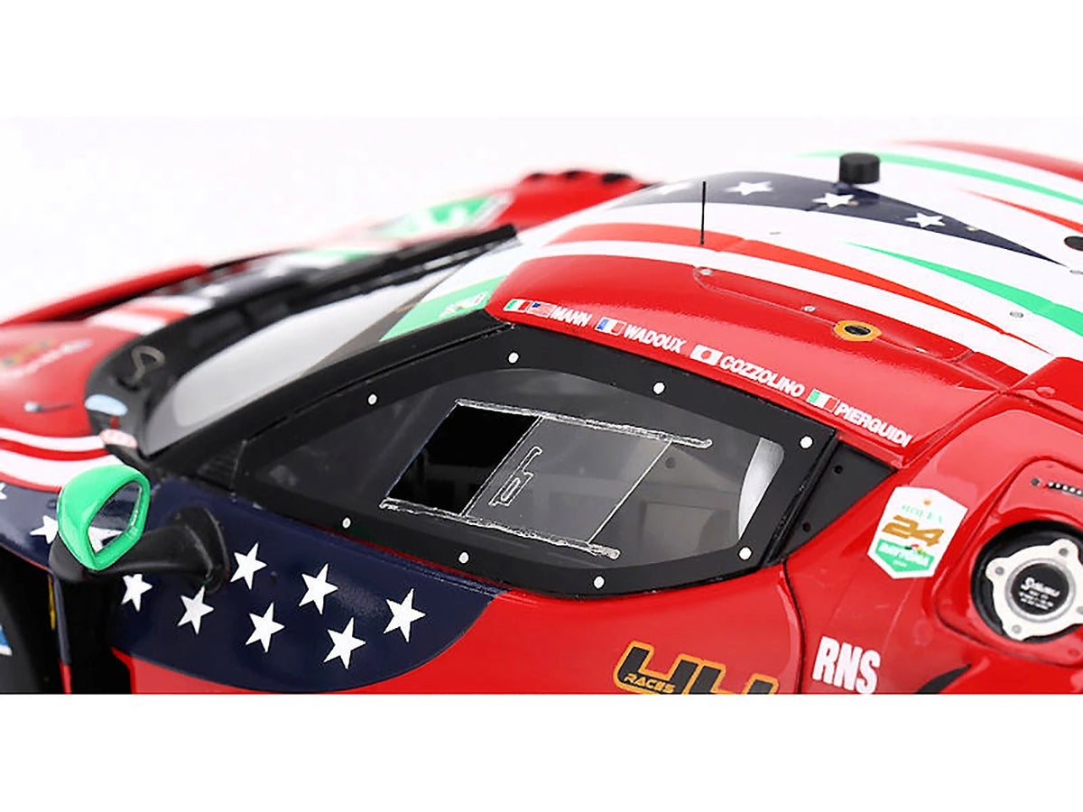 1/18 SCALE BBR FERRARI 296 GT3 #21 AF CORSE 2025 24H DAYTONA MODEL CAR
