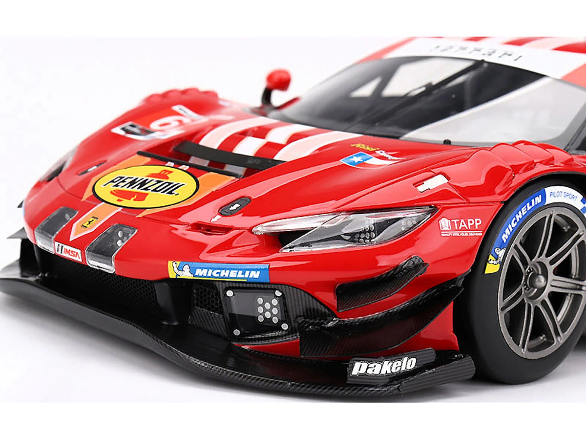 1/18 SCALE BBR FERRARI 296 GT3 #62 RISI COMPETIZIONE 2024 24H DAYTONA