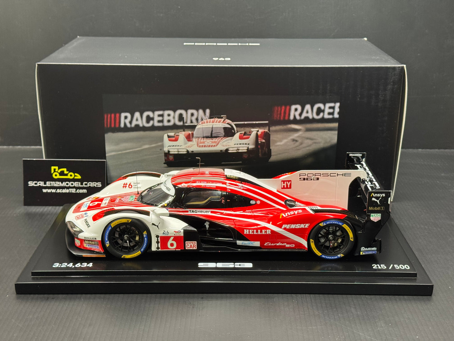 Porsche 963 LMDH #6 Porsche Penske 24hr Le Mans Pole Position Spark Dealer Edition