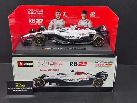 Max Verstappen Red Bull RB21 #1 Winner Japanese GP Formula 1 2025 1:18 Diecast