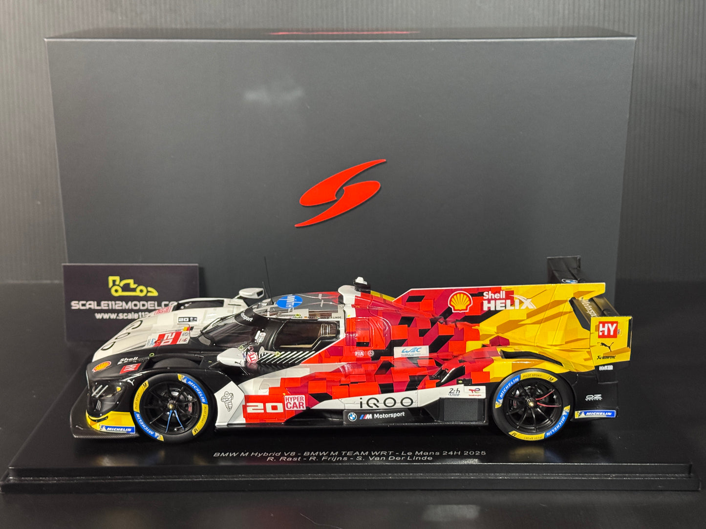 BMW M Hybrid V8 #20 24h LeMans 2025 BMW M Team WRT 1/18 Spark Model Car