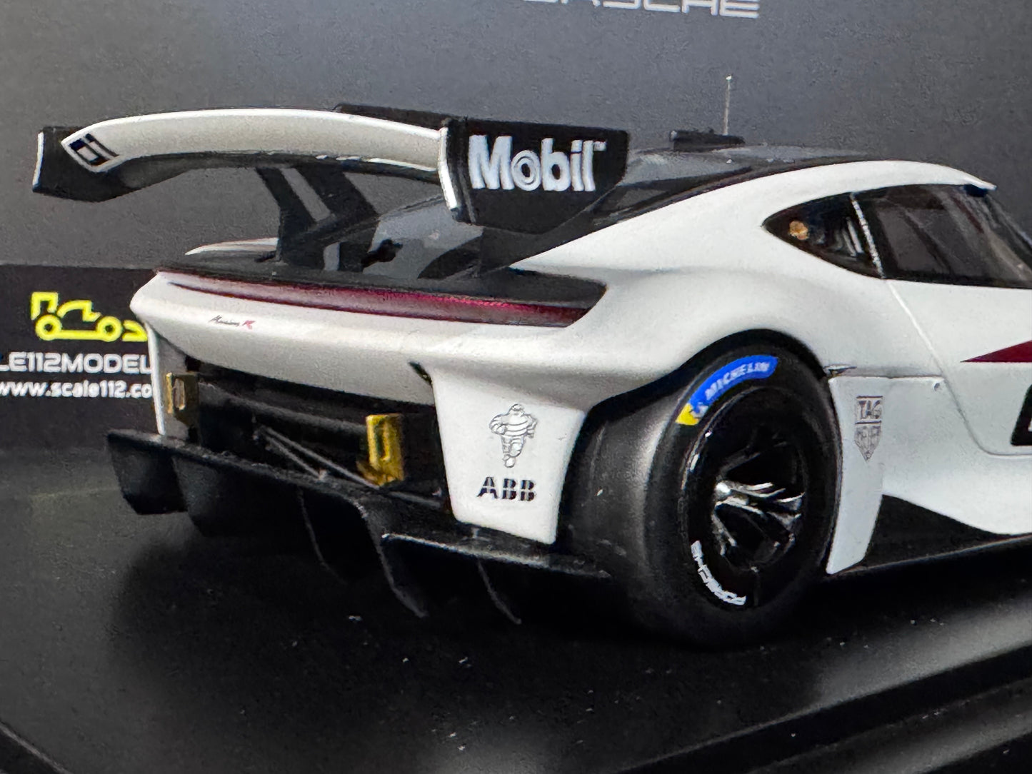 1/18 Scale Spark Porsche Mission R Dealer Edition with Display Case Ltd. to 750