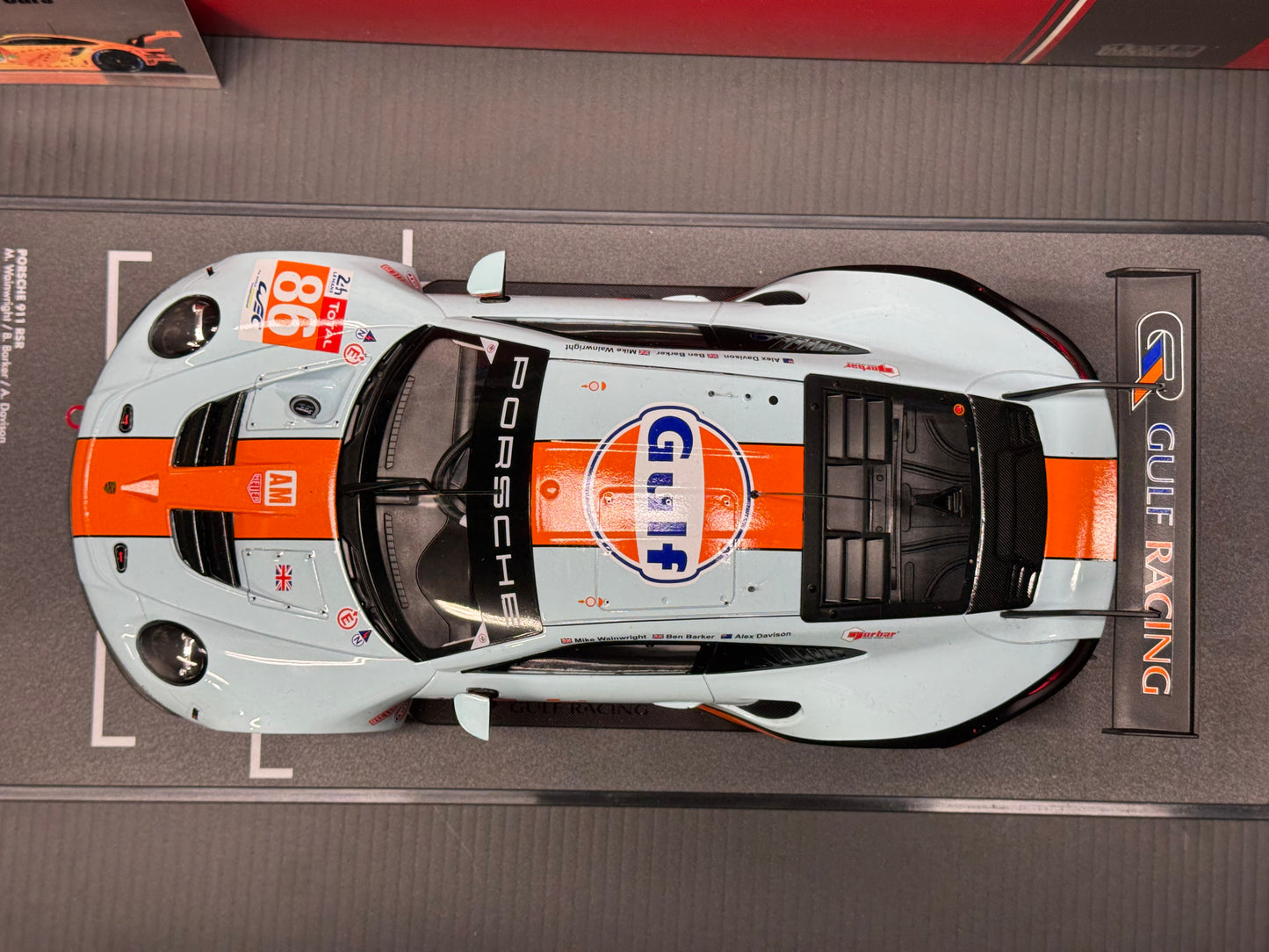 1/18 Scale IXO 911 GT3 RSR 991 24h of Le Mans 2018 #86 Gulf Livery Diecast Model