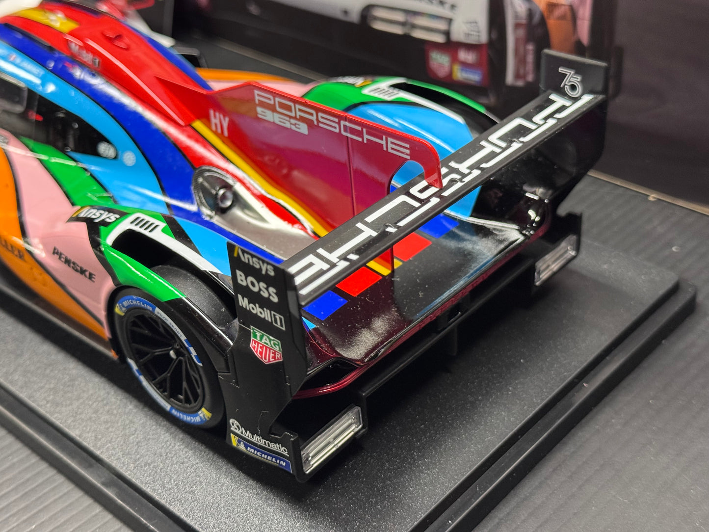 1/18 Scale IXO Porsche 963 LMDH #75 Penske Motorsport 24h Le Mans 2023