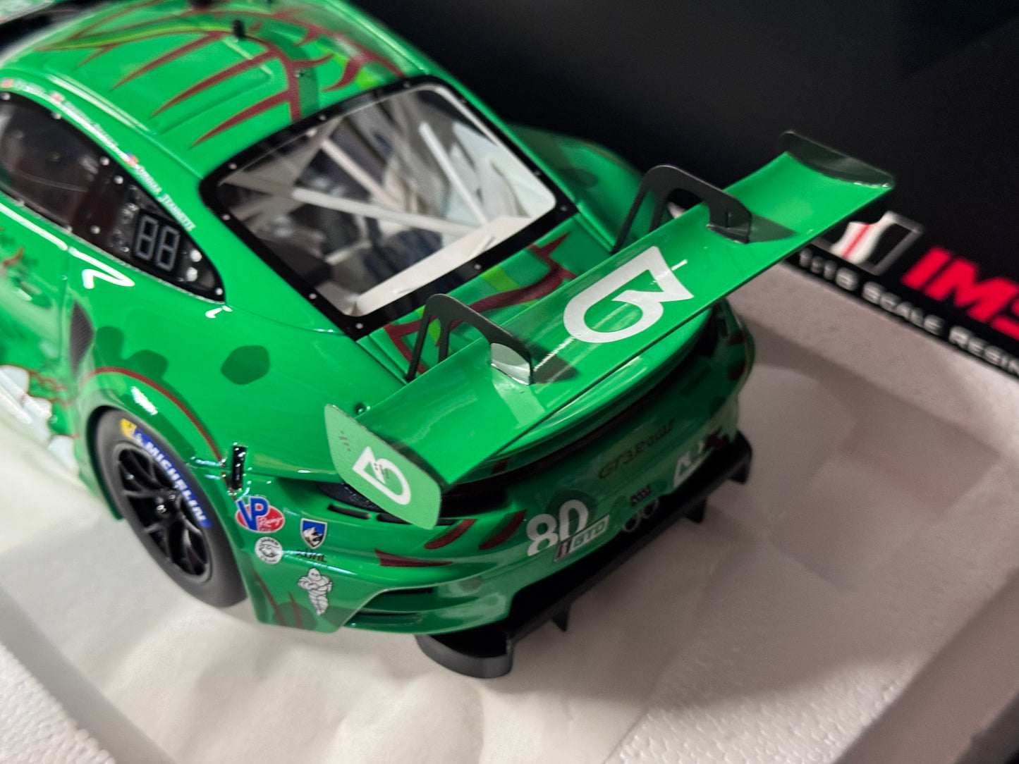 Porsche GT3 R AO Racing Rexy #80 GTD 2023 12h Sebring 1/18 Scale by Top Speed TS0512