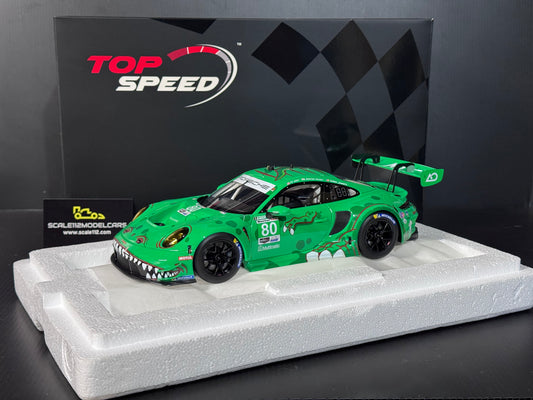 Porsche GT3 R AO Racing Rexy #80 GTD 2023 12h Sebring 1/18 Scale by Top Speed TS0512