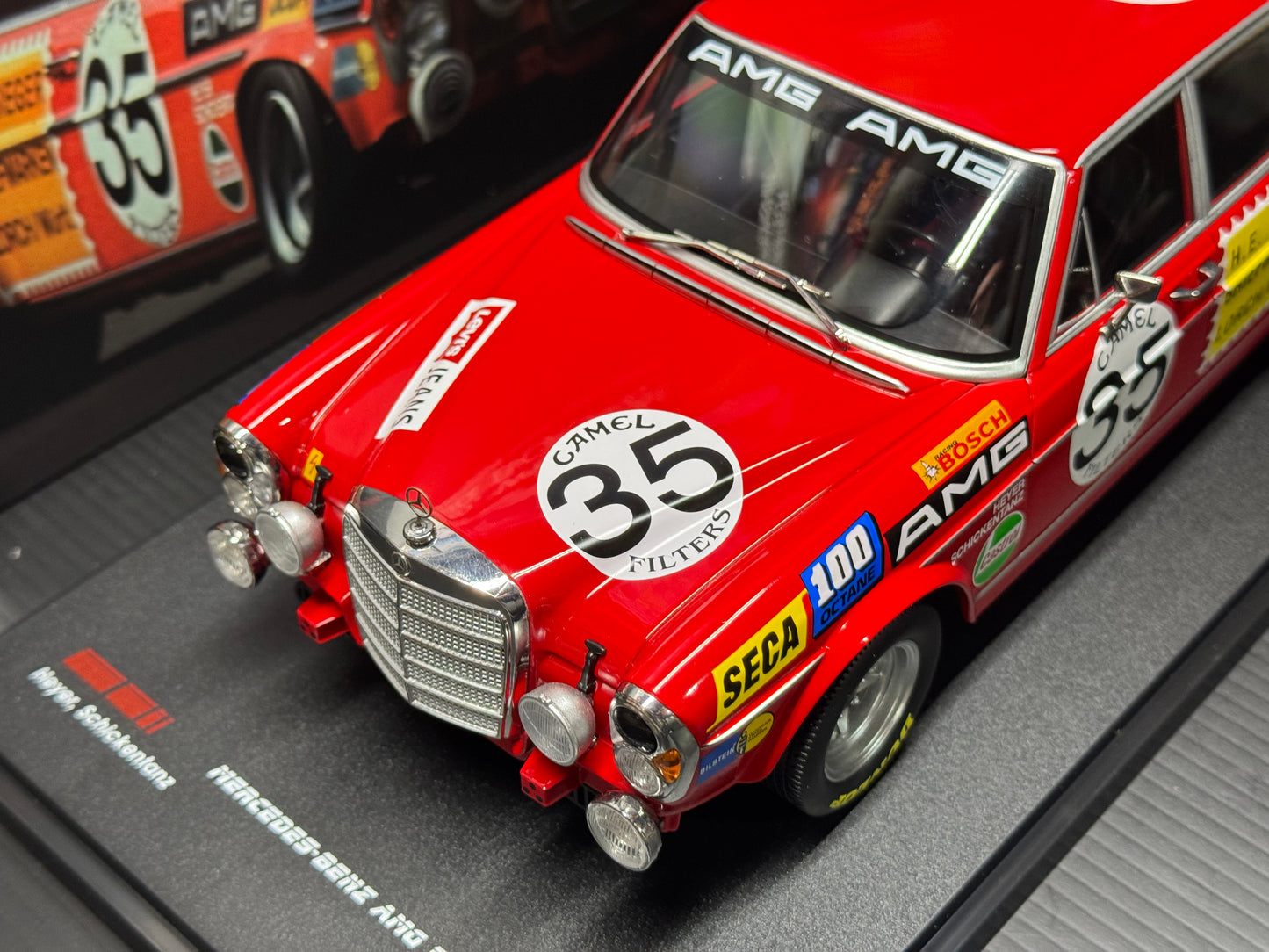 MERCEDES-BENZ AMG 300 SEL 6.3 24H SPA 1971 1/18 SCALE MODEL CAR BY WERK83