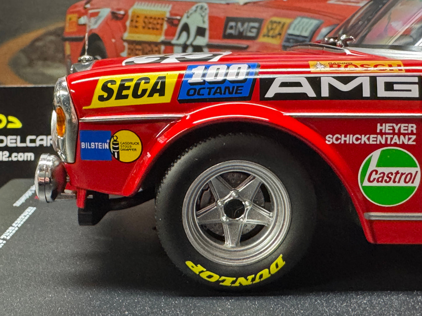 MERCEDES-BENZ AMG 300 SEL 6.3 24H SPA 1971 1/18 SCALE MODEL CAR BY WERK83
