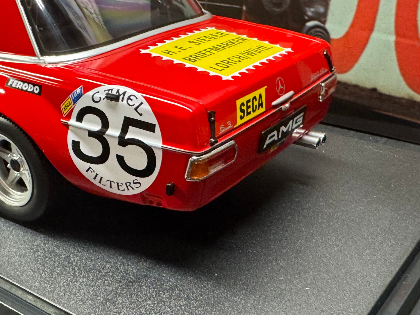 MERCEDES-BENZ AMG 300 SEL 6.3 24H SPA 1971 1/18 SCALE MODEL CAR BY WERK83