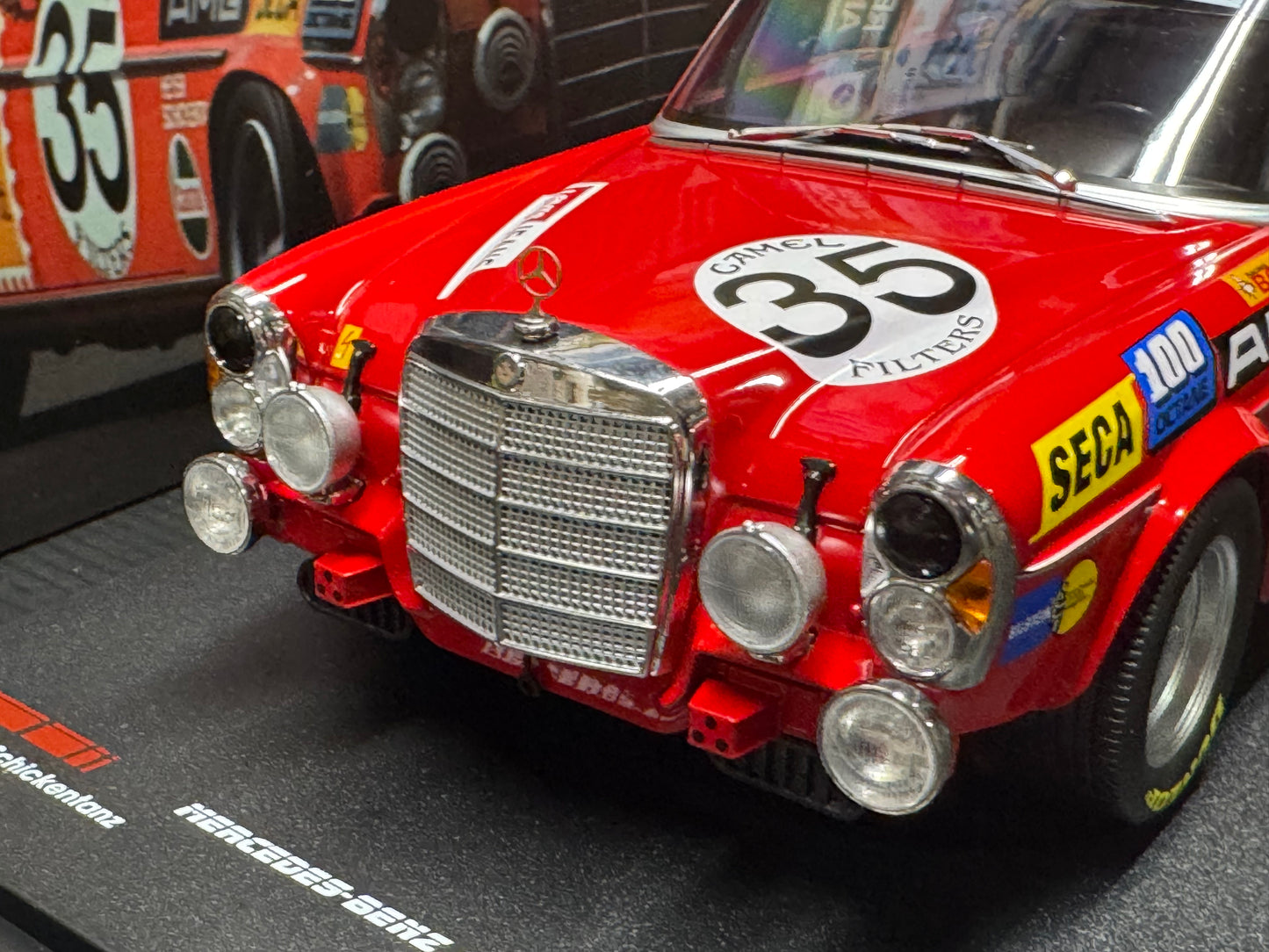 MERCEDES-BENZ AMG 300 SEL 6.3 24H SPA 1971 1/18 SCALE MODEL CAR BY WERK83