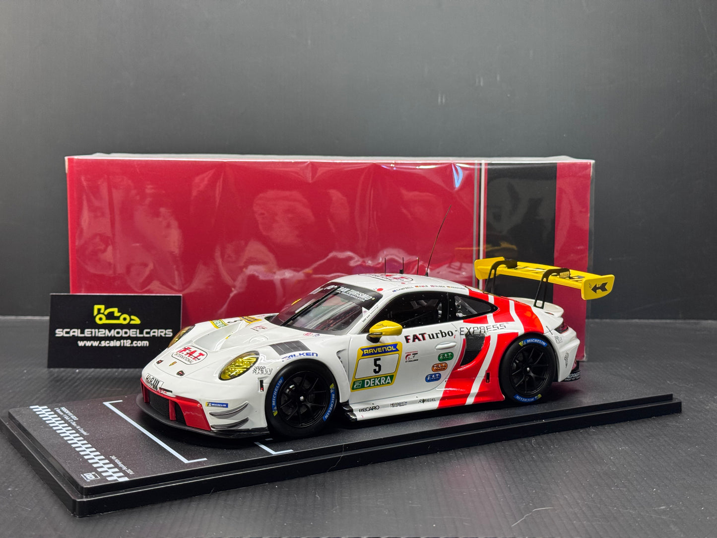 1/18 Scale IXO Porsche 911 GT3 R FAT Turbo 24h Nürburgring 2024 Diecast Model