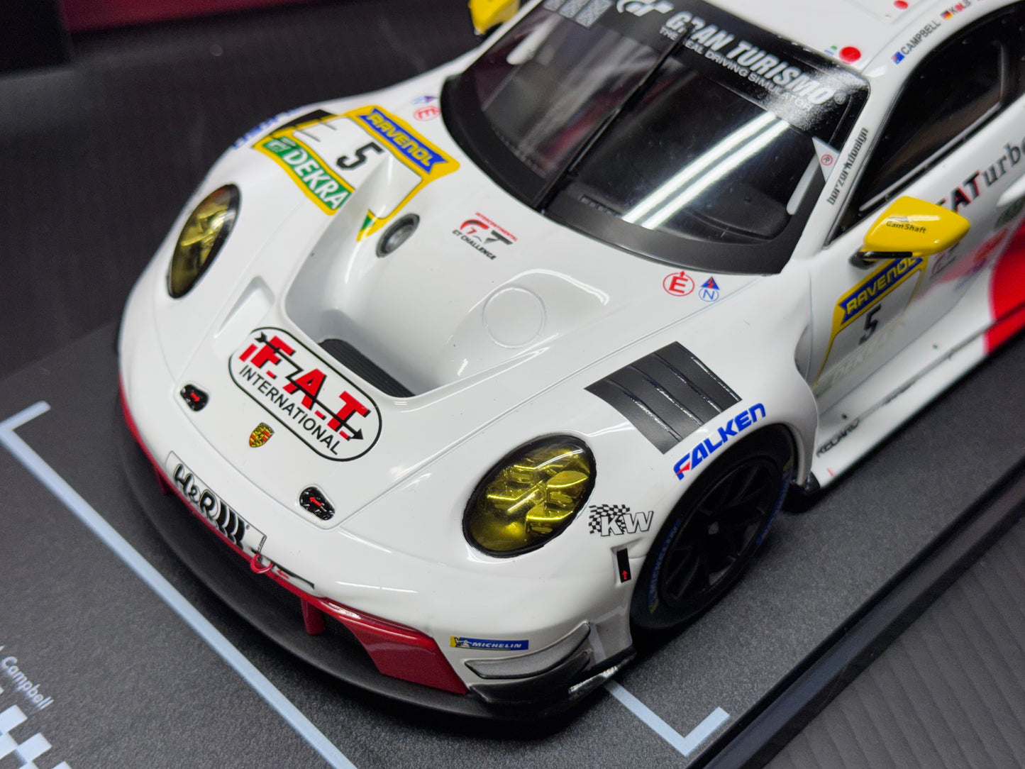1/18 Scale IXO Porsche 911 GT3 R FAT Turbo 24h Nürburgring 2024 Diecast Model