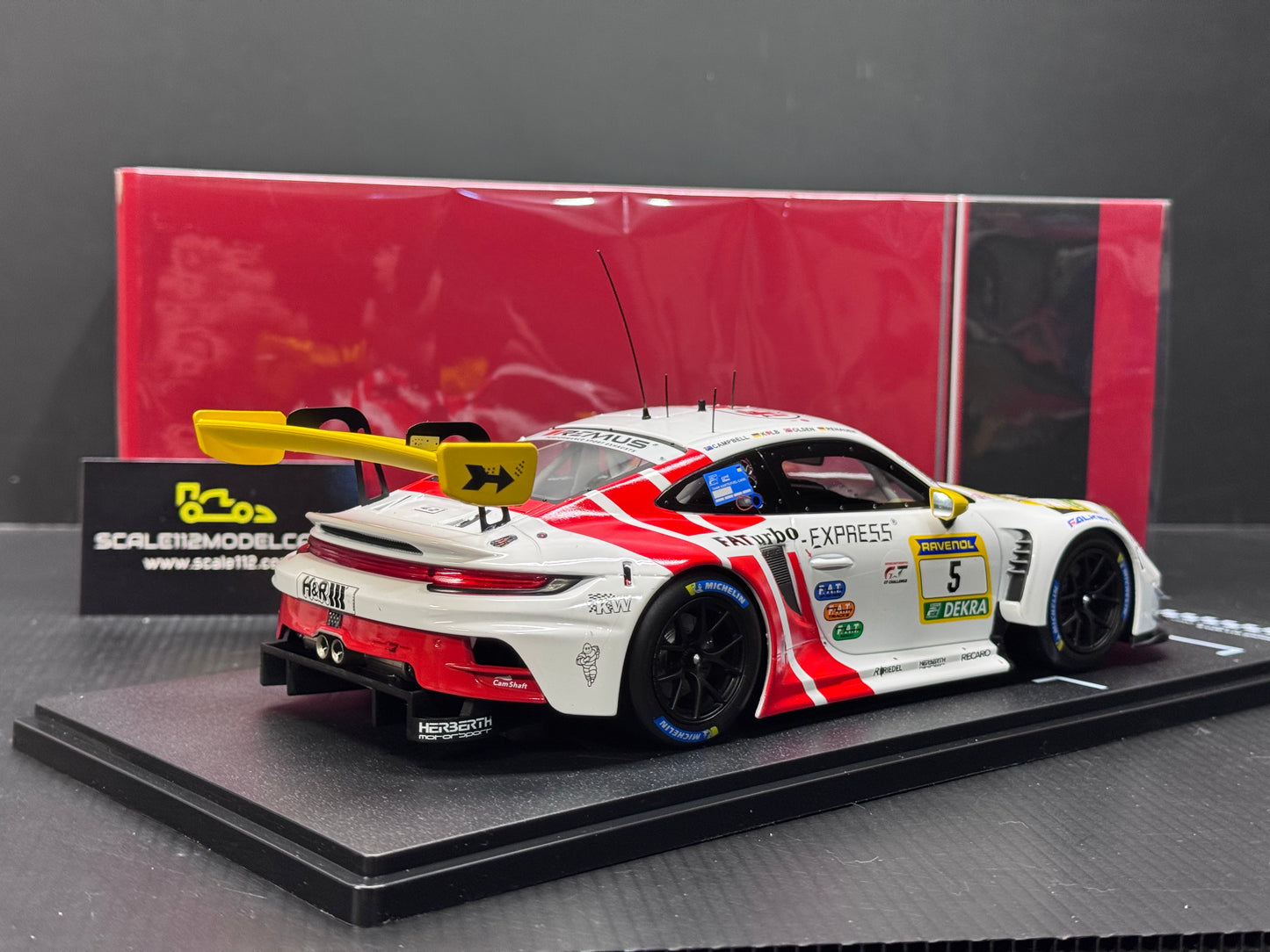 1/18 Scale IXO Porsche 911 GT3 R FAT Turbo 24h Nürburgring 2024 Diecast Model