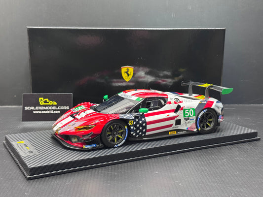 1/18 SCALE BBR FERRARI 296 GT3 #50 AF CORSE "24H DAYTONA" (2025) MODEL CAR CS18013