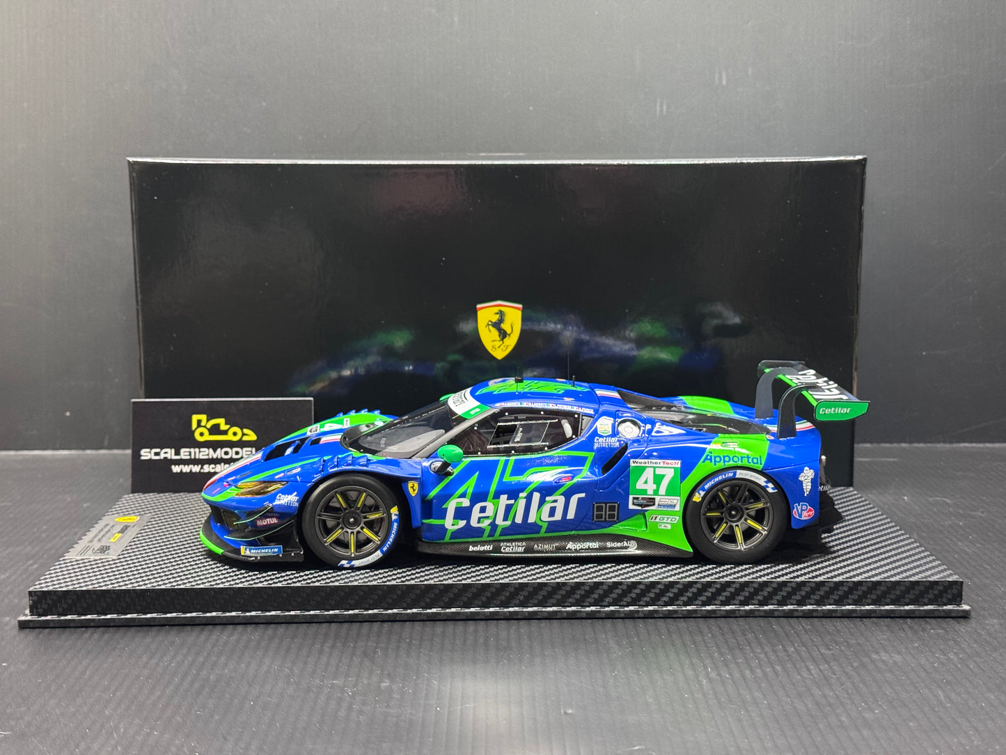 BBR FERRARI 296 GT3 #47 CETILAR RACING "24H DAYTONA" (2025) MODEL CAR  CS18011
