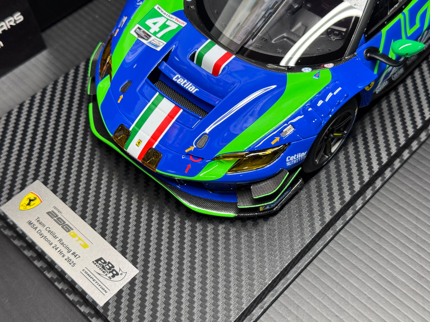 BBR FERRARI 296 GT3 #47 CETILAR RACING "24H DAYTONA" (2025) MODEL CAR  CS18011