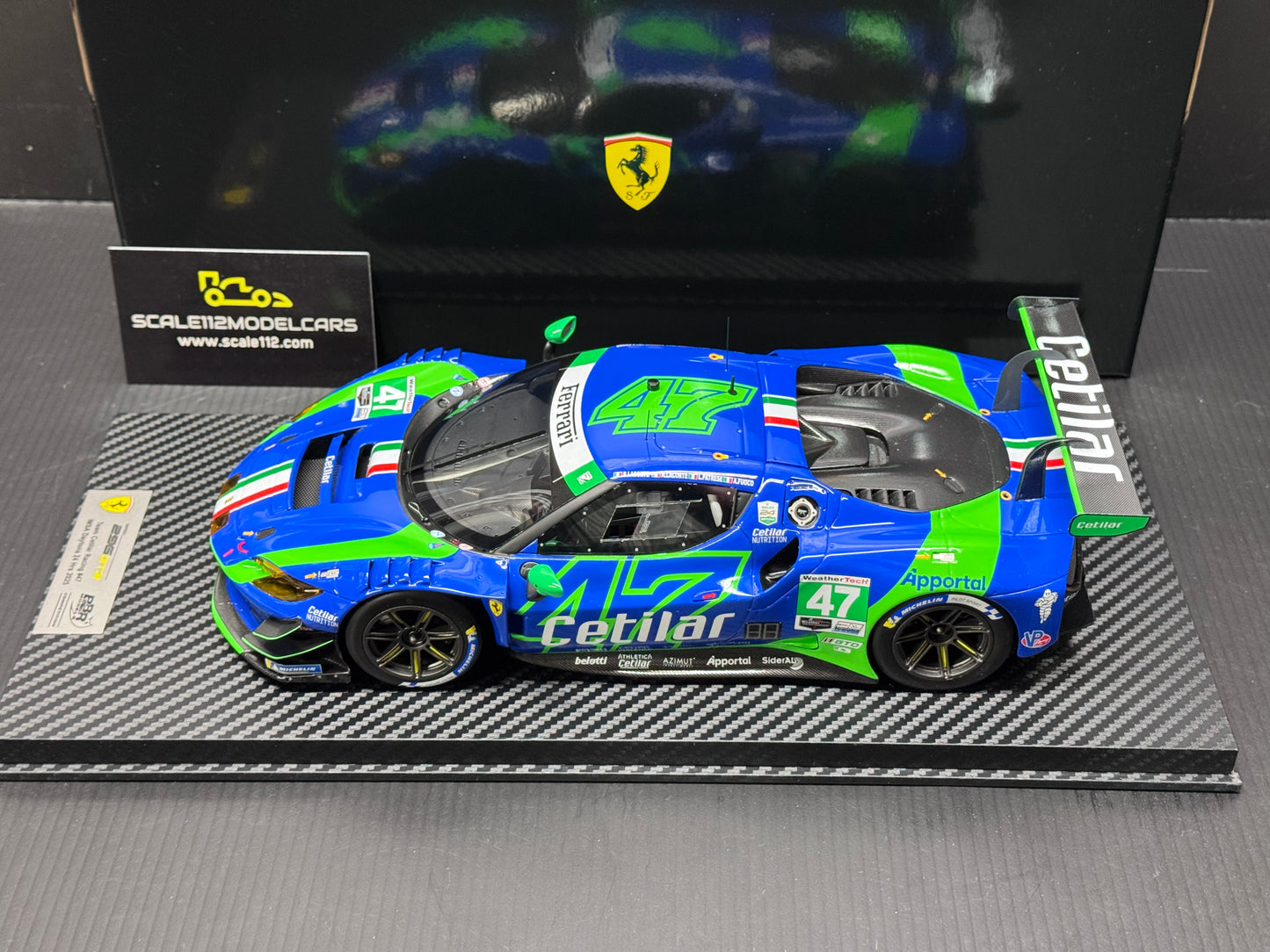 BBR FERRARI 296 GT3 #47 CETILAR RACING "24H DAYTONA" (2025) MODEL CAR  CS18011