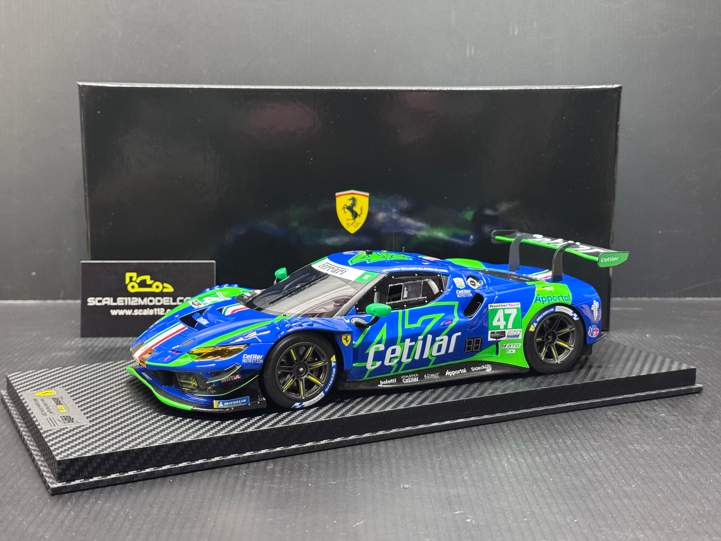 BBR FERRARI 296 GT3 #47 CETILAR RACING "24H DAYTONA" (2025) MODEL CAR  CS18011