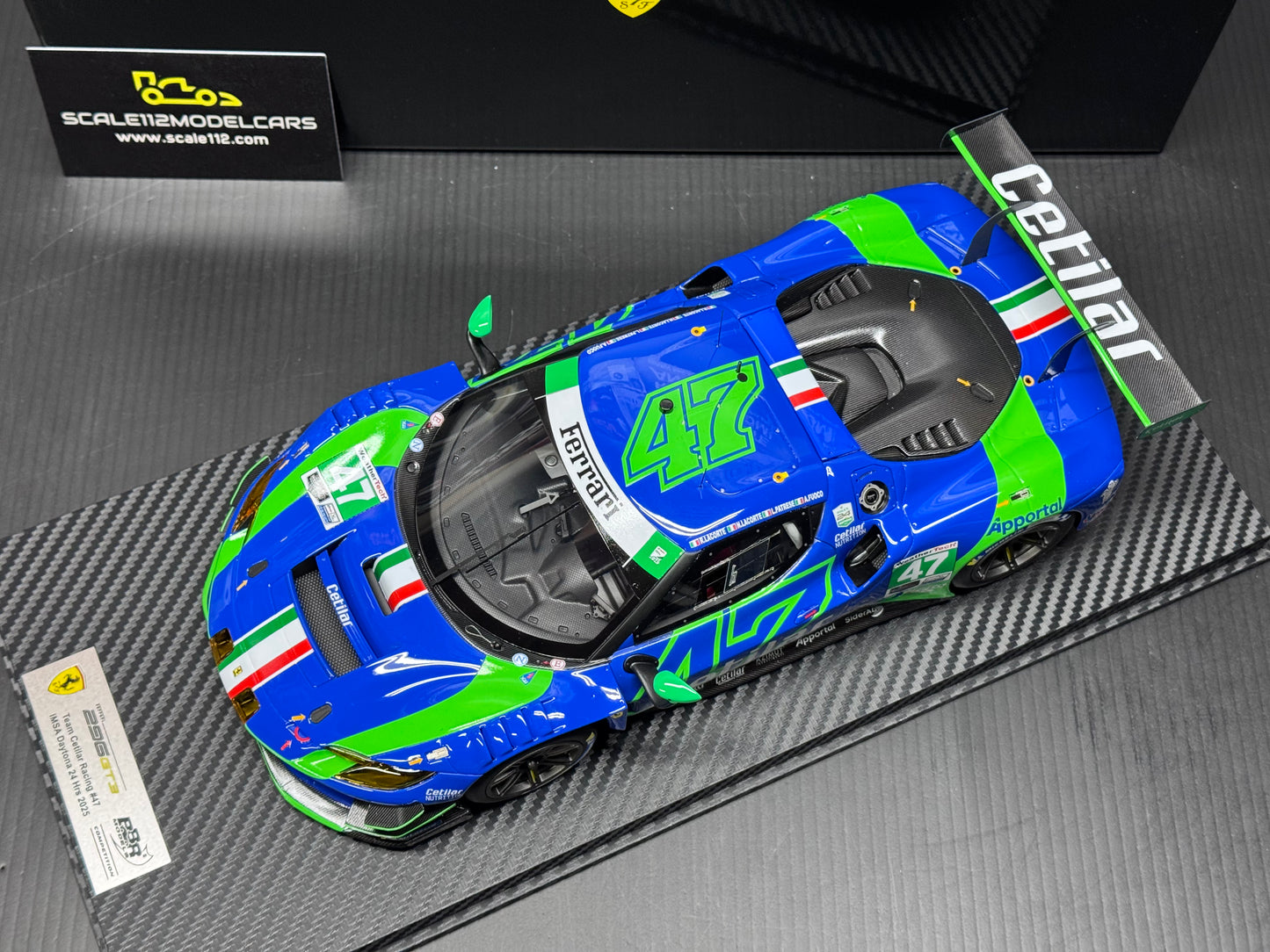 BBR FERRARI 296 GT3 #47 CETILAR RACING "24H DAYTONA" (2025) MODEL CAR  CS18011