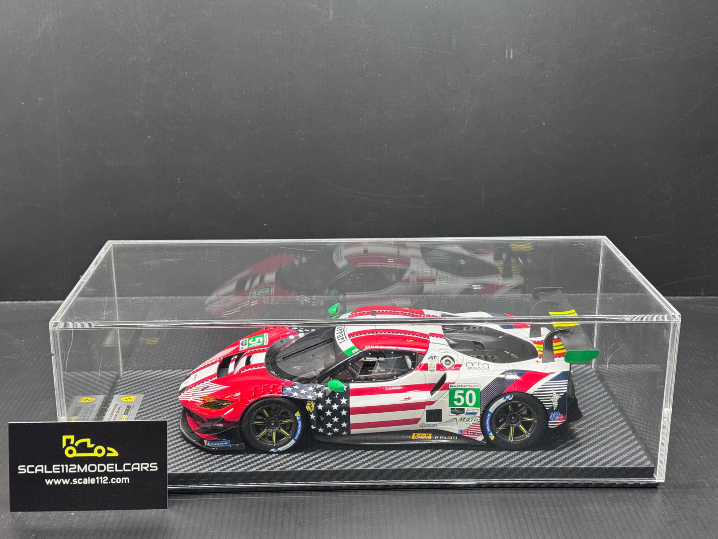 BBR DISPLAY CASE CUSTOM MADE FOR FERRARI GT3 BBR Competition Series 1/18 Scale