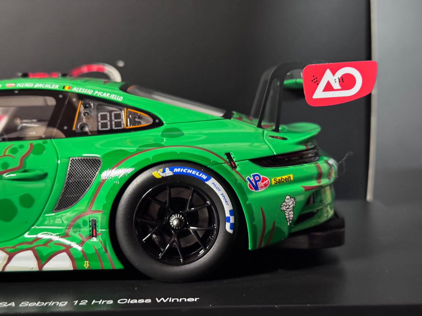 Porsche GT3 R AO Racing Rexy #77 GTD 2025 12hr Sebring 1/18 Scale by Top Speed