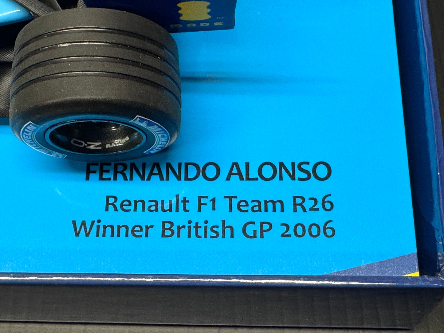 Minichamps Renault R26 Fernando Alonso British GP 1/18 Scale Ltd. Ed. Box Set