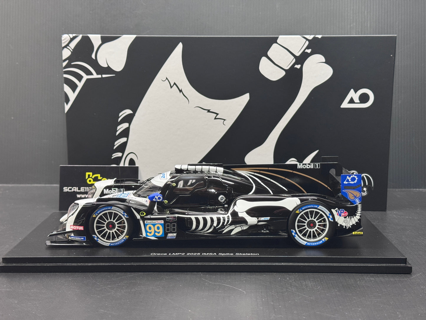 1/18 Scale Spark AO Racing Skeleton Spike 2025 Petit Le Mans Model Car