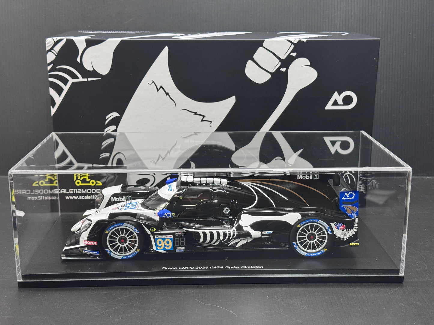 1/18 Scale Spark AO Racing Skeleton Spike 2025 Petit Le Mans Model Car
