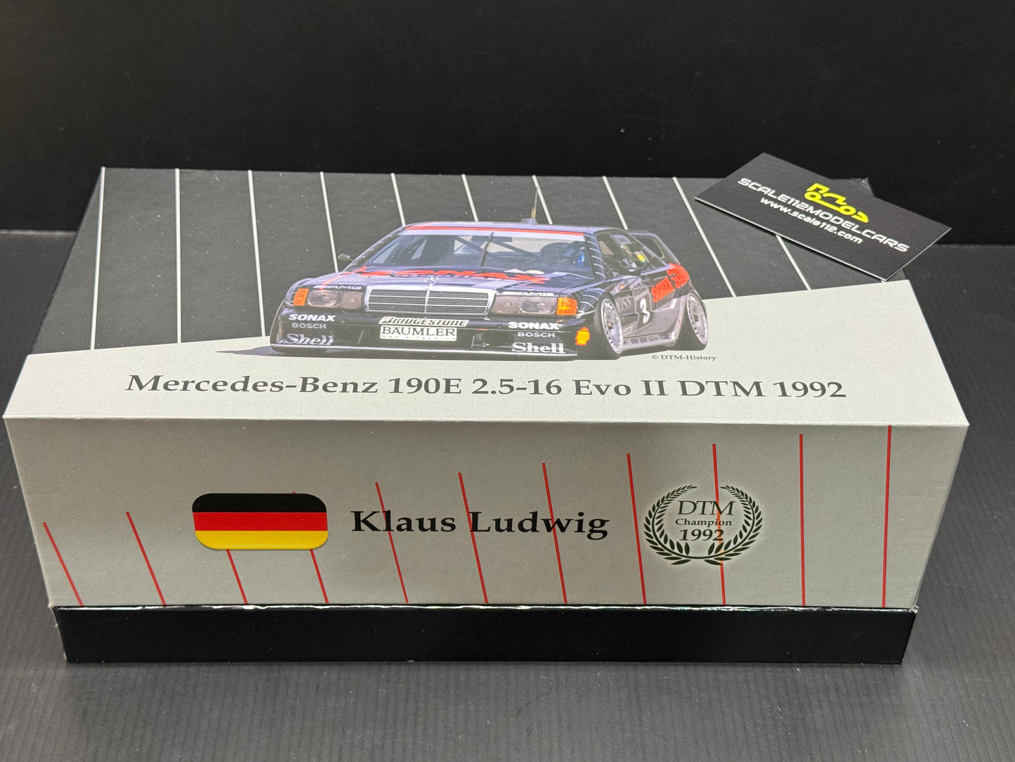 Mercedes-Benz 190E 2.5-16 Evo II #3 DTM Champion 1992 Klaus Ludwig 1:18 WERK83