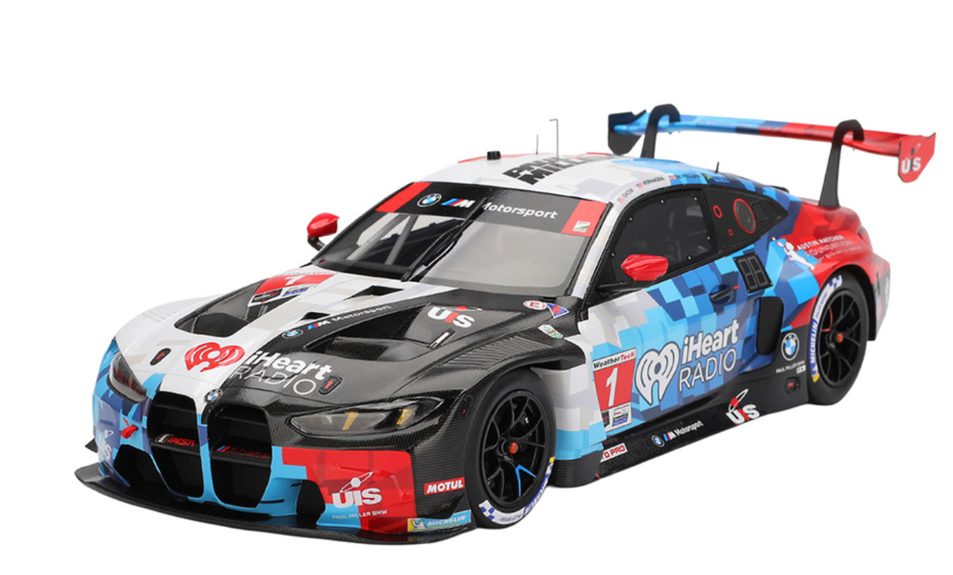 1/18 SCALE BMW M4 GT3 EVO PRESENTATION IMSA MODEL CAR BY TOP SPEED