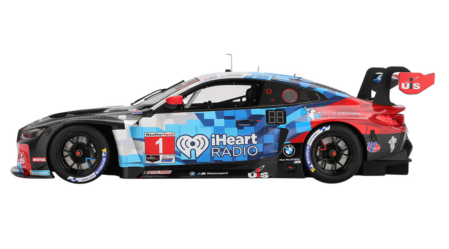 1/18 SCALE BMW M4 GT3 EVO PRESENTATION IMSA MODEL CAR BY TOP SPEED