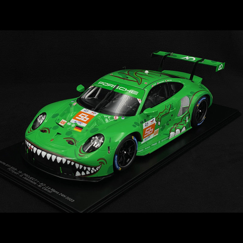 1/12 Scale Spark Porsche 911 RSR-19 #56 AO RACING REXY 24H Le Mans 2023 Model Car