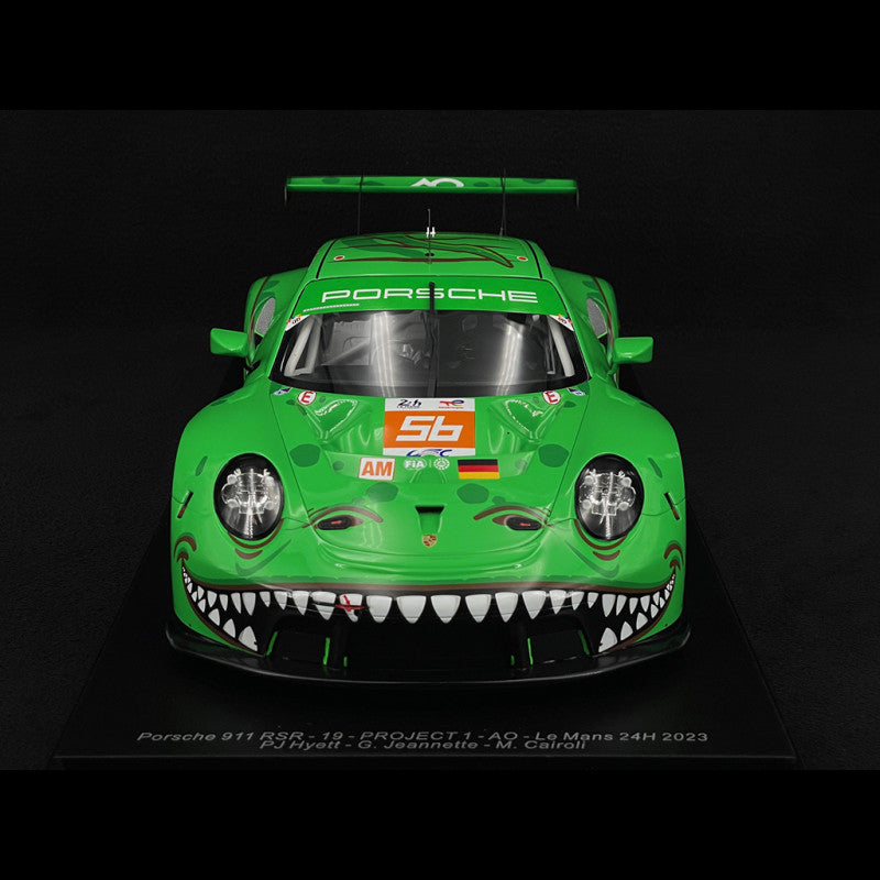 1/12 Scale Spark Porsche 911 RSR-19 #56 AO RACING REXY 24H Le Mans 2023 Model Car