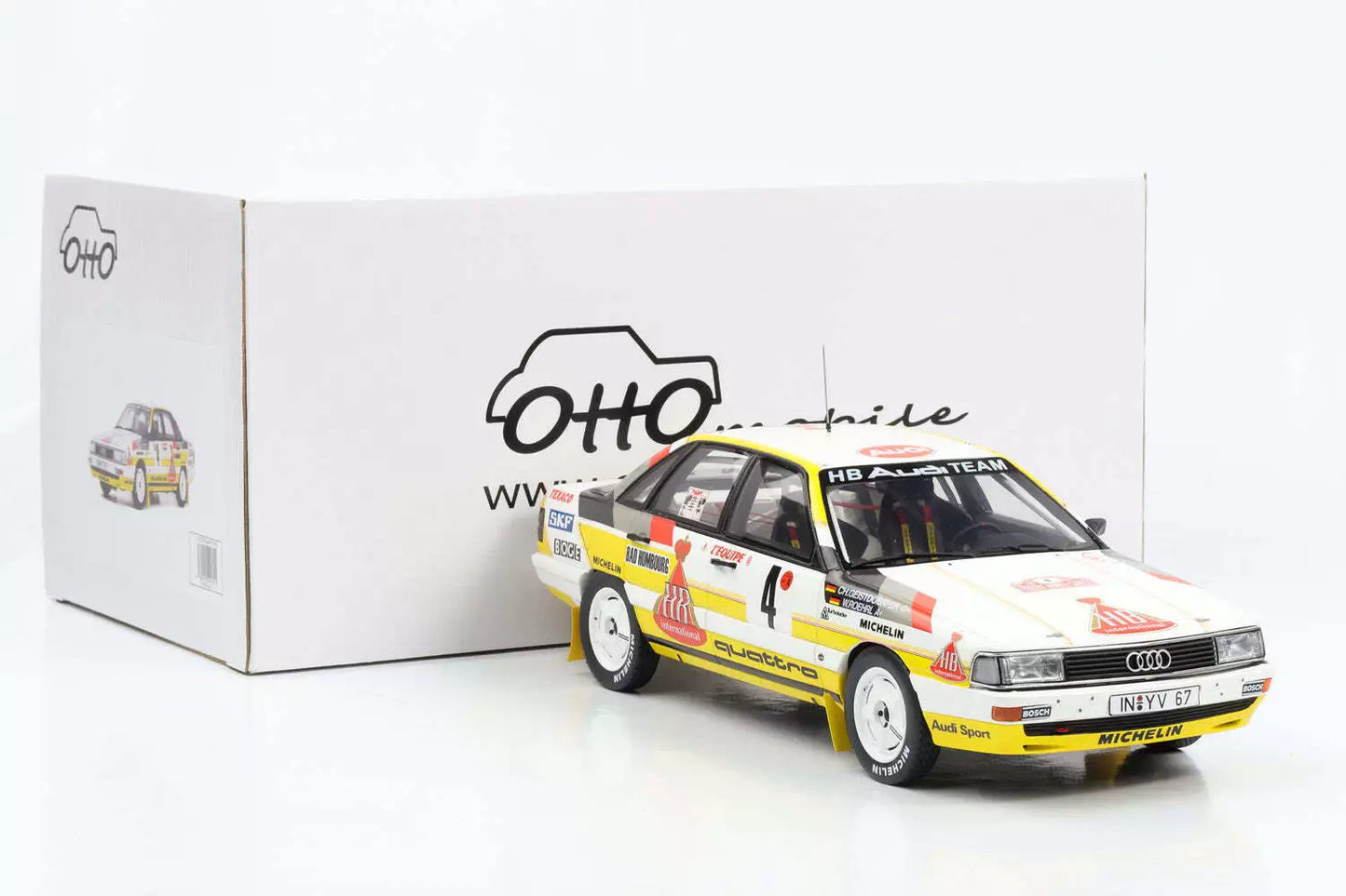 1:18 Audi 200 Quattro Gr.A #4 Röhrl HB Rallye Monte Carlo 1987 Ottomobile OT439