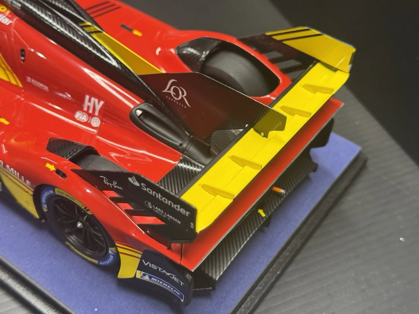 Ferrari 499P AF Corse #53 Le Mans Winner 2024 Model Car w/ Display Case 1/18 Looksmart
