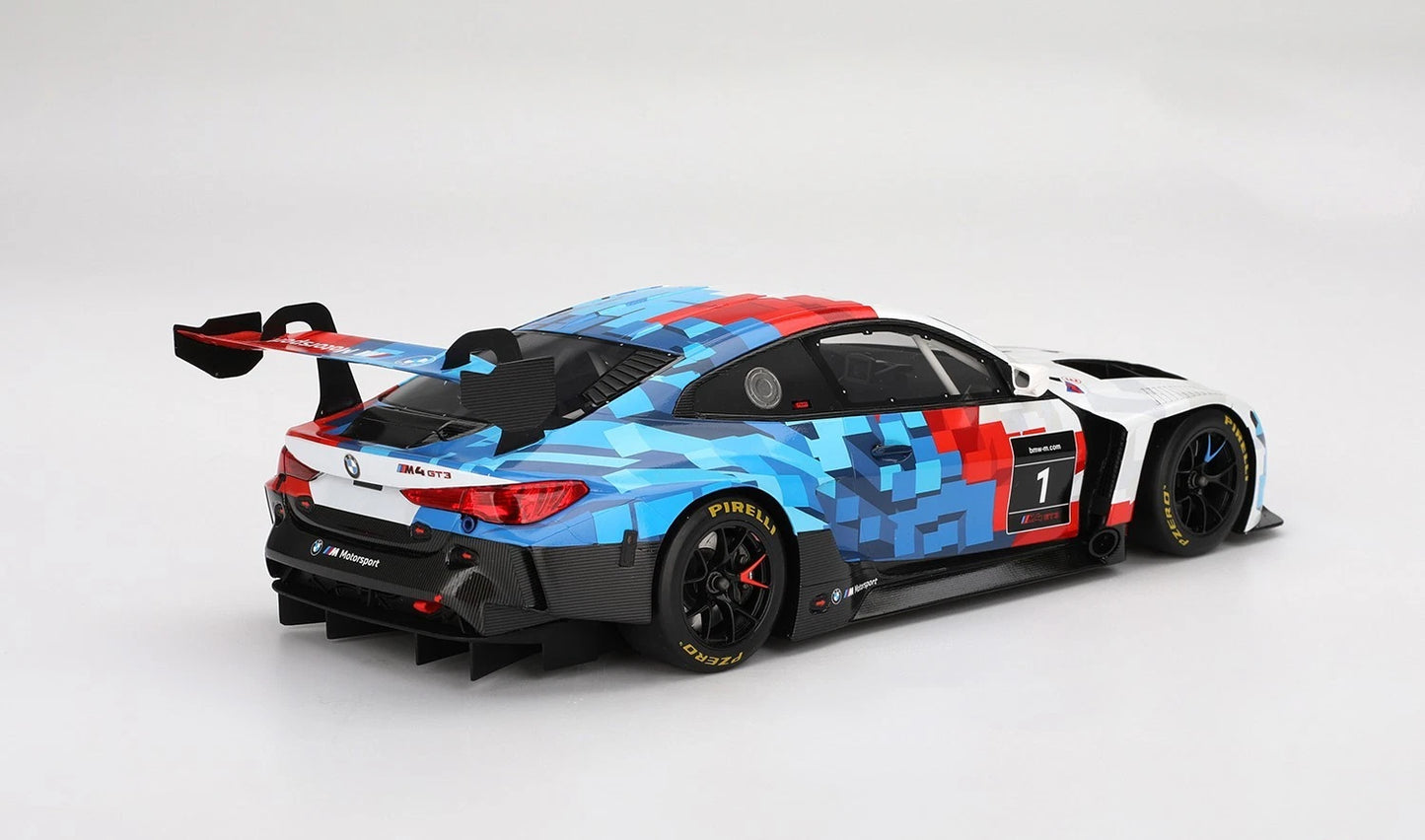 1/18 SCALE BMW M4 GT3 EVO PRESENTATION IMSA MODEL CAR BY TOP SPEED