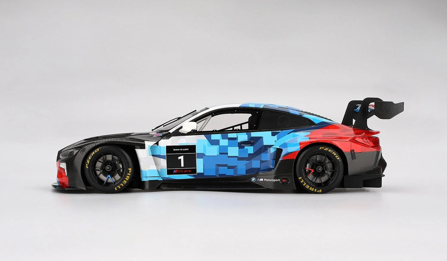 1/18 SCALE BMW M4 GT3 EVO PRESENTATION IMSA MODEL CAR BY TOP SPEED