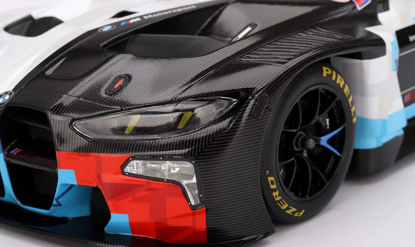 1/18 SCALE BMW M4 GT3 EVO PRESENTATION IMSA MODEL CAR BY TOP SPEED