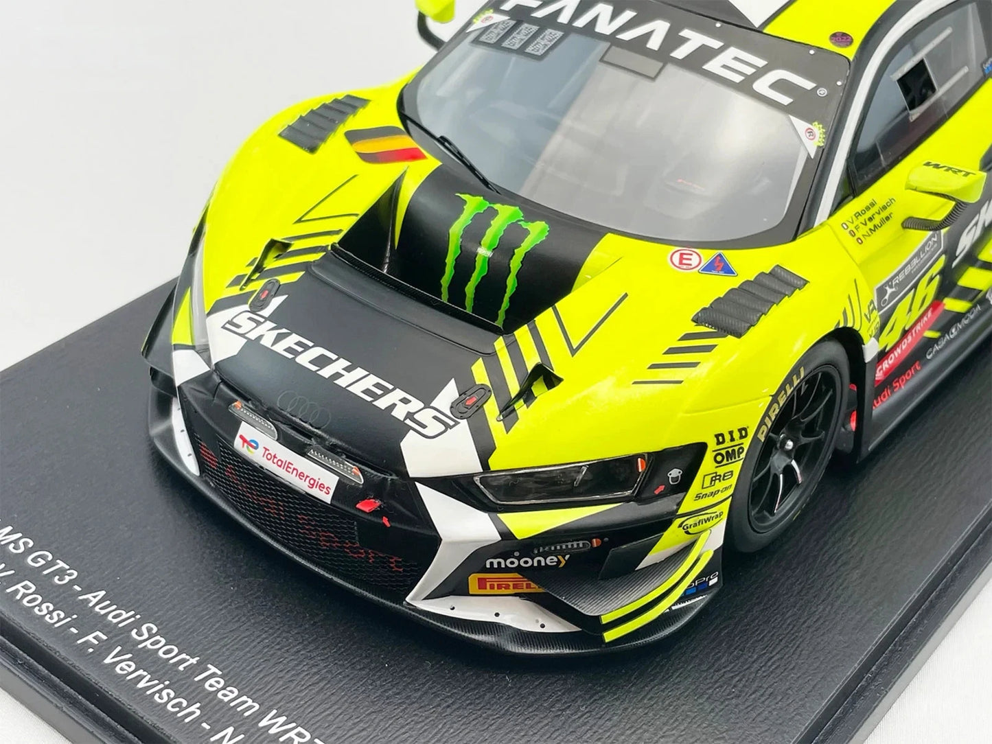 AUDI R8 LMS GT3 - SPA 2022 - WRT - 1/18 SCALE SPARK - VALENTINO ROSSI