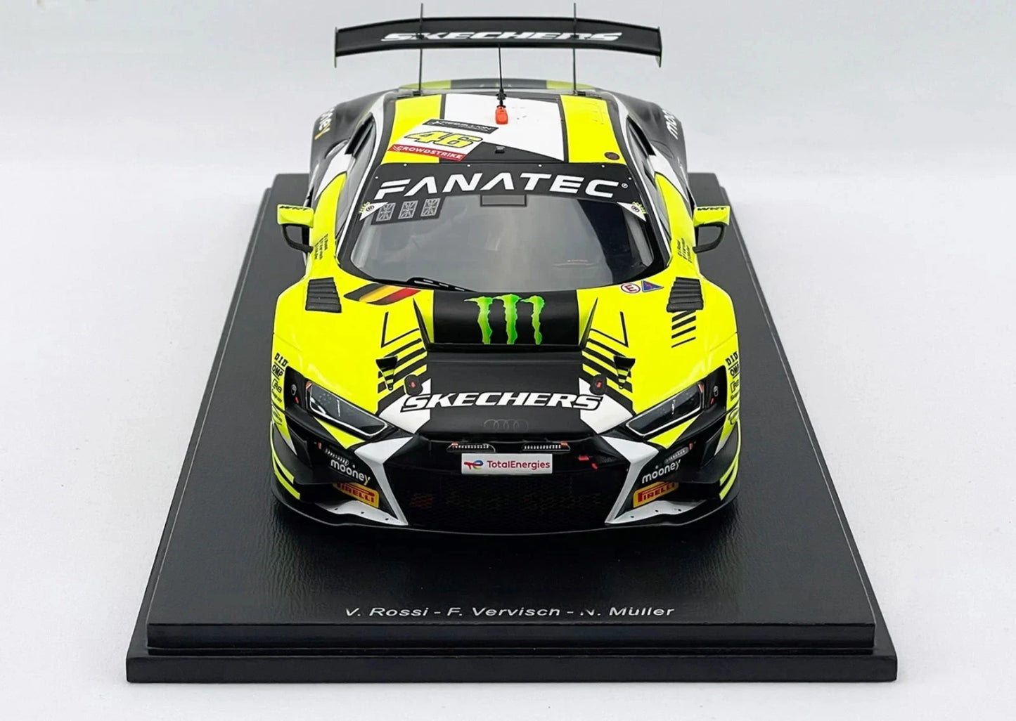 AUDI R8 LMS GT3 - SPA 2022 - WRT - 1/18 SCALE SPARK - VALENTINO ROSSI