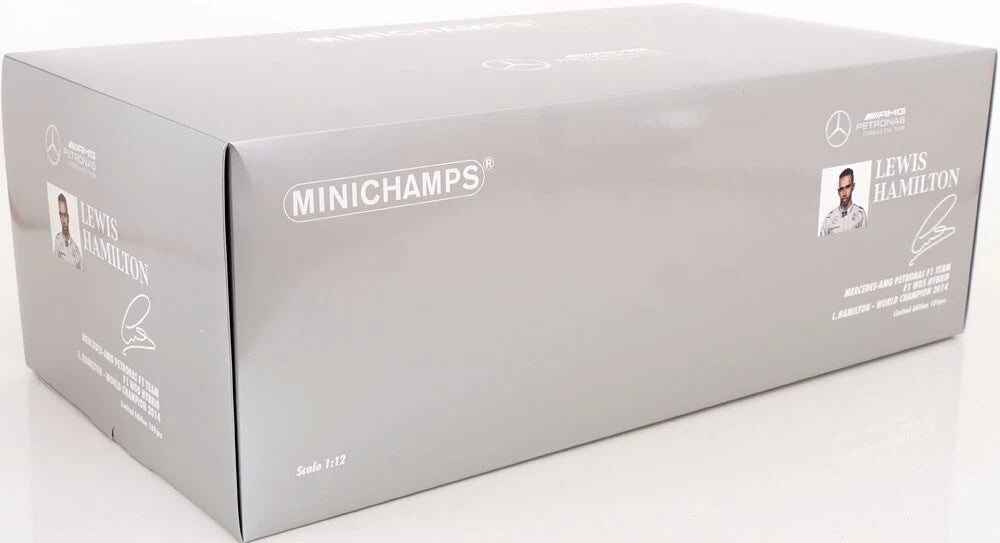 MERCEDES-AMG W05 - WORLD CHAMPION 2014 LEWIS HAMILTON 1/12 SCALE MINICHAMPS