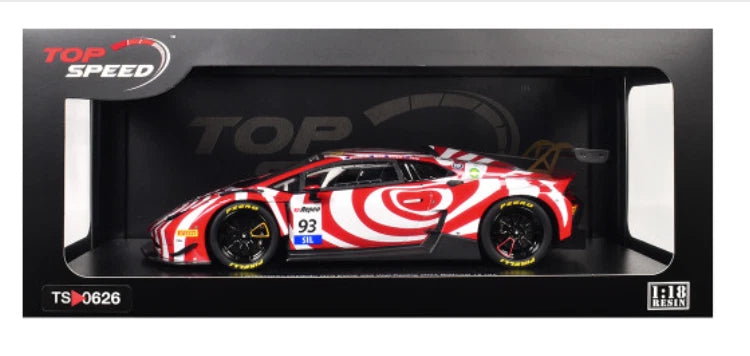 1/18 Scale Top Speed Lamborghini Huracan GT3 EVO2 #93 Wall Racing 2024 Bathurst 12 hr TS0626